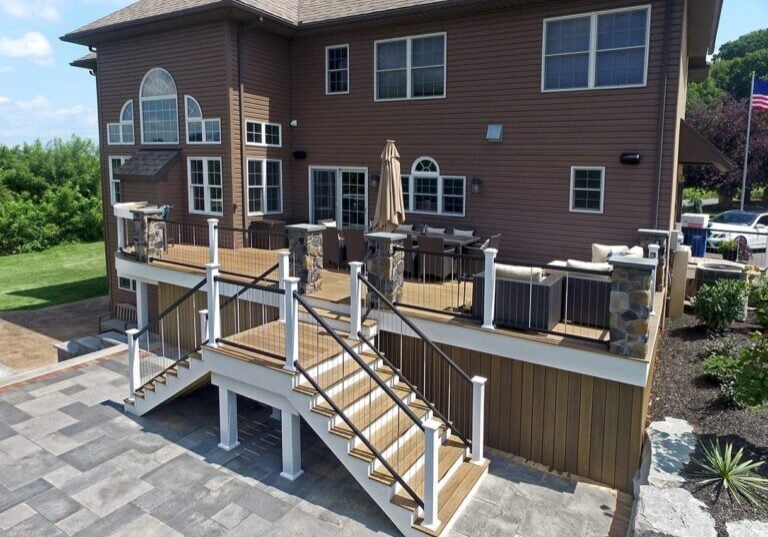 Custom Tigerwood TimberTech Deck Leesport, PA