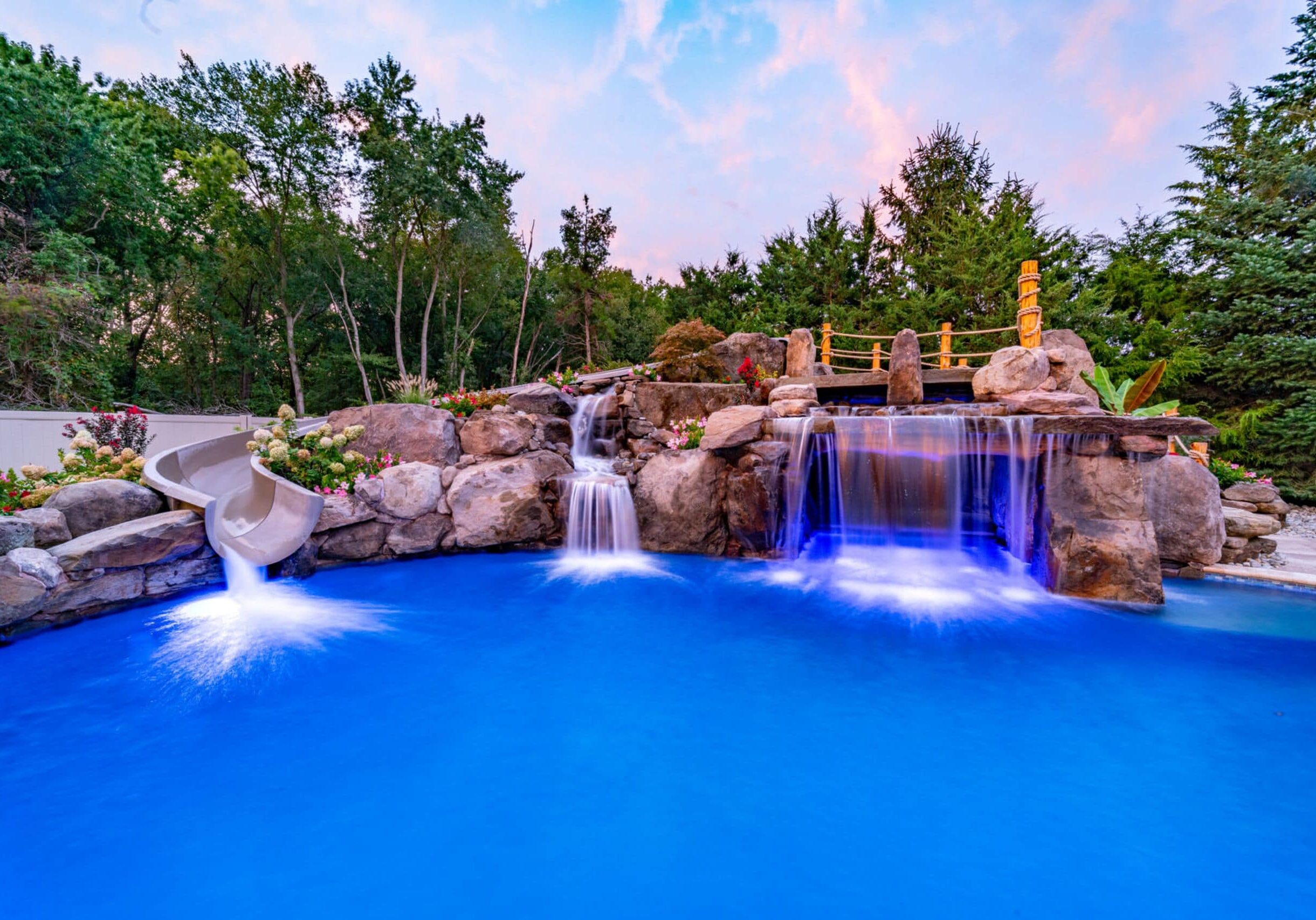 grottos boulder slides Waterfalls Swimming Pools Slides/Waterfalls/Grottos